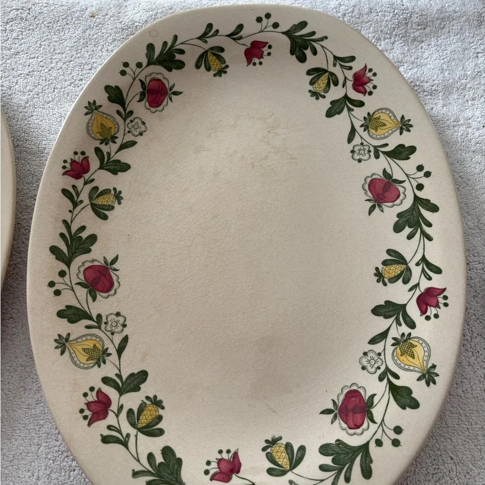 Staffordshire old granite‎ England platter.